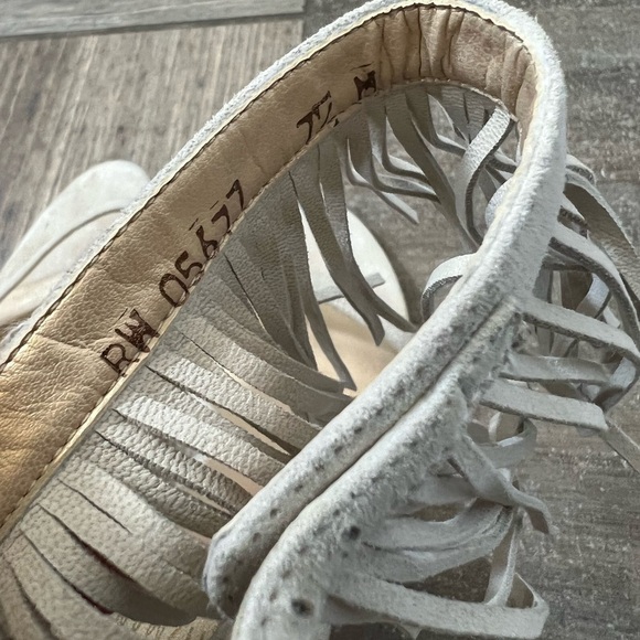 STUART WEITZMAN Love Fringe Boho Nude Stilettos - Picture 6 of 6